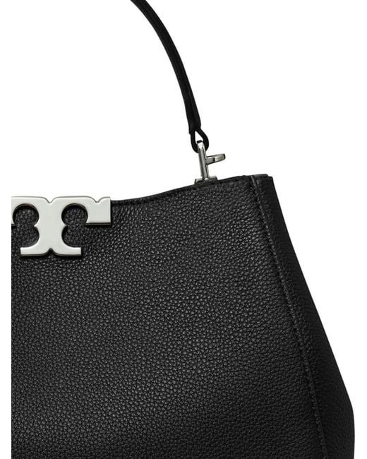 Tory Burch Black Eleanor Medium Leather Satchel Bag