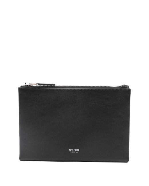 Tom Ford Black Leather Pouch for men