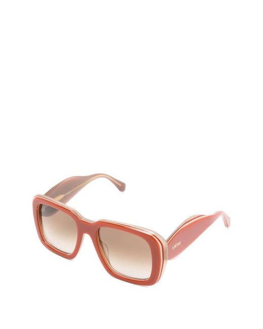 Loewe Pink Square Sunglasses