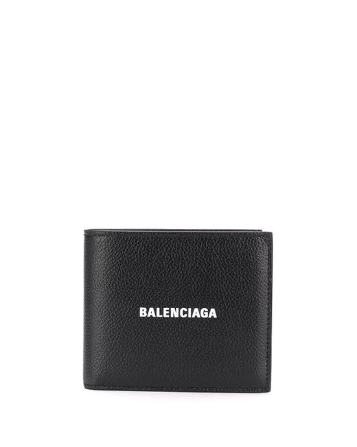 Balenciaga Black Lether Bifold Wallet for men