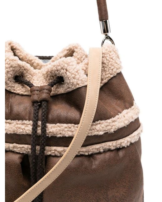 La Milanesa Brown Lucille Bucket Bag