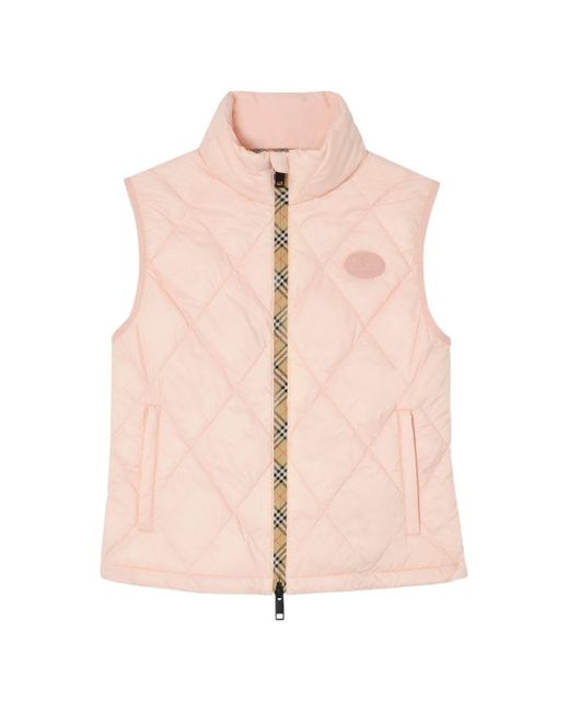 Burberry Pink Down Vest