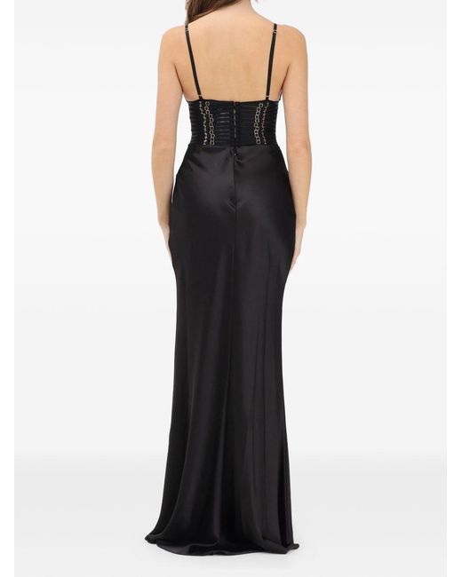 Elisabetta Franchi Black Long Dress