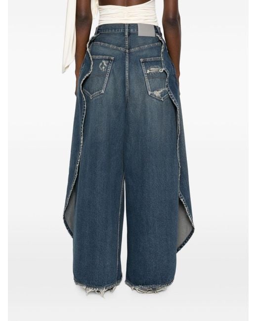Balenciaga Blue Tulipe Denim Jeans