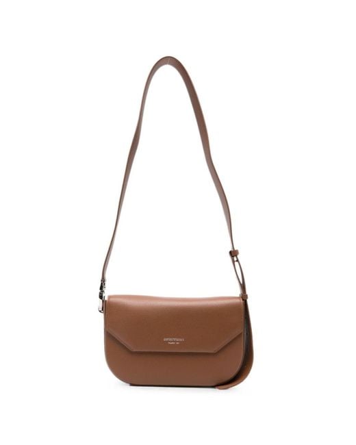 Emporio Armani White Leather Crossbody Bag