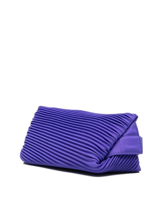 Pleats Please Issey Miyake Purple Pleated Waistbag