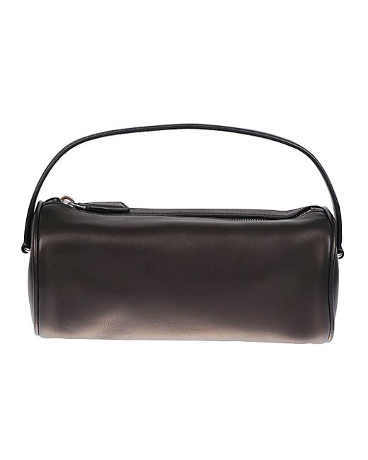The Row Black Round 90's Leather Handbag