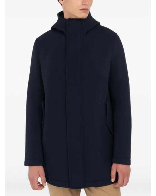 Manuel Ritz Blue Parka With Hood for men