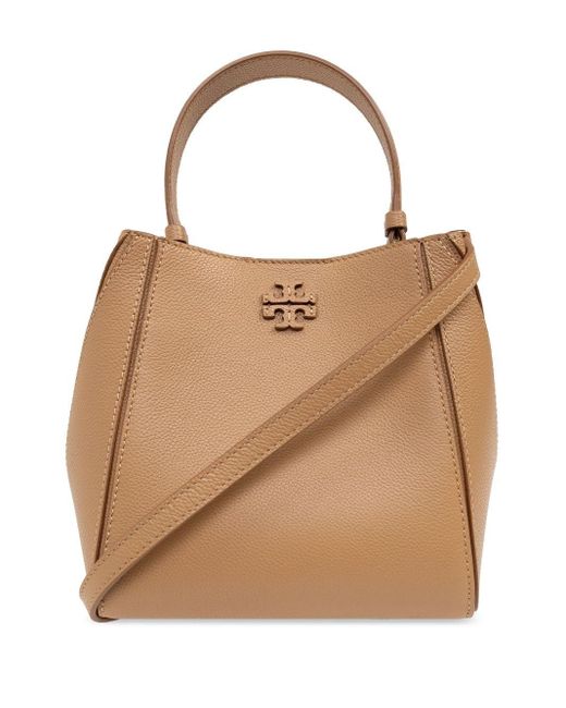 Tory Burch Natural Mcgraw Small Bucket Bag