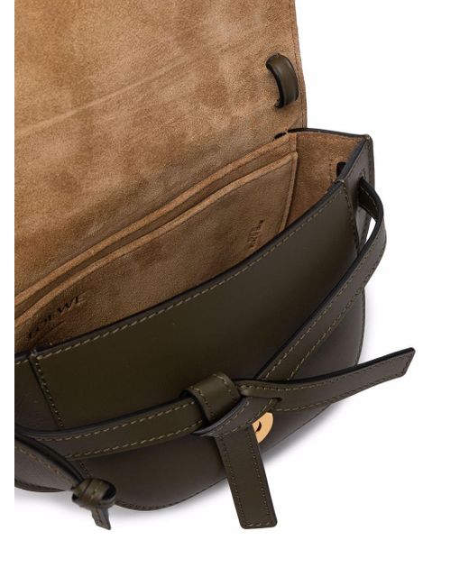 Loewe Black Mini Gate Dual Leather Crossbody Bag