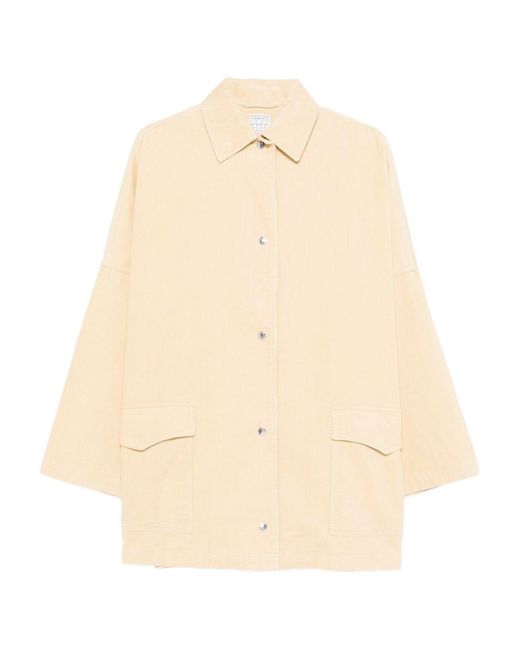 Totême Natural Cotton Overshirt Jacket