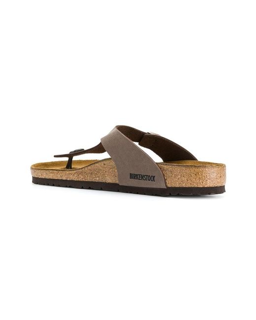 Birkenstock Brown Gizeh Thong Sandals for men