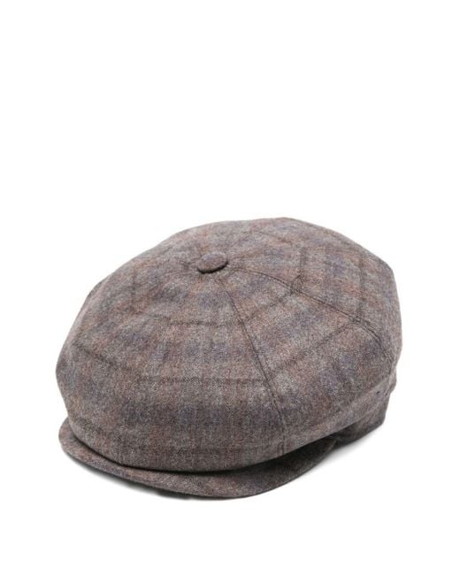 Borsalino Gray Cesare Wool Cap