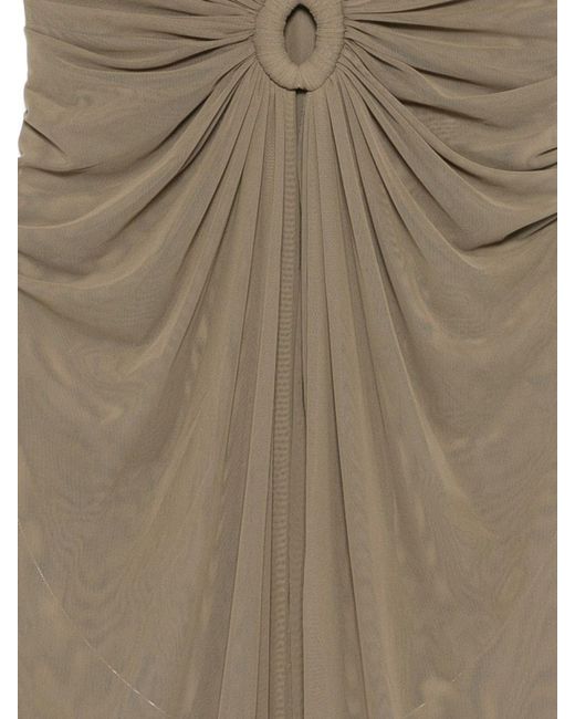 Fisico Natural Dress With Neckline