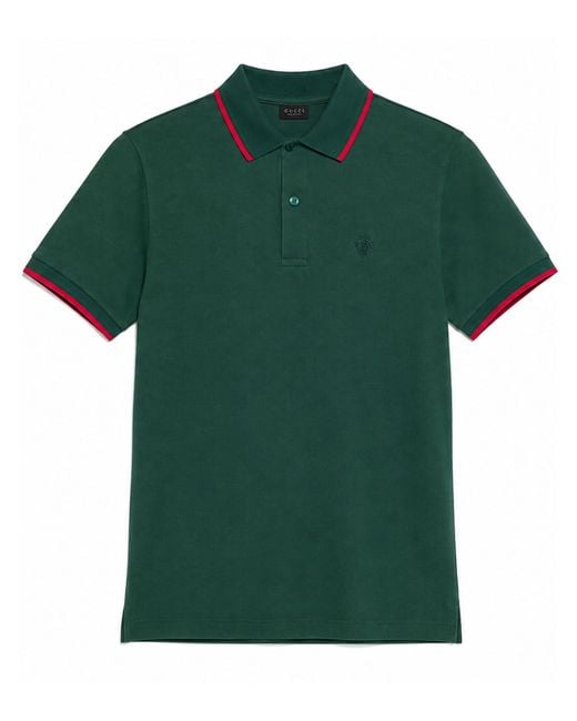 Gucci Green Logo Polo Shirt for men
