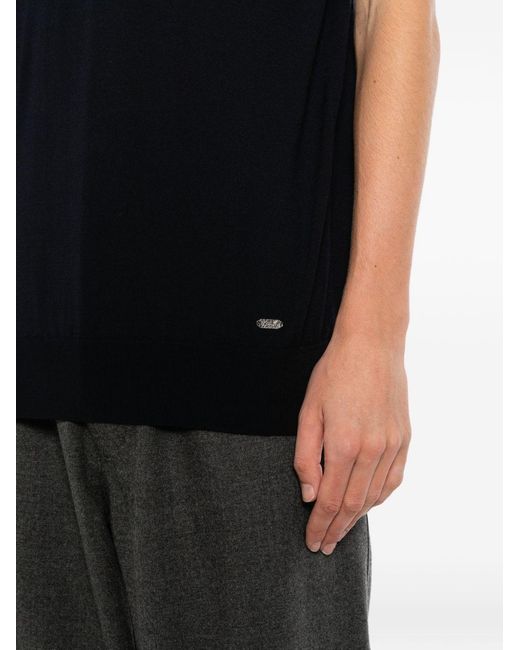 Brioni Black Wool Sweater for men