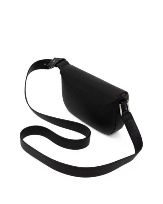 Emporio Armani Black 1981 Mini Leather Shoulder Bag