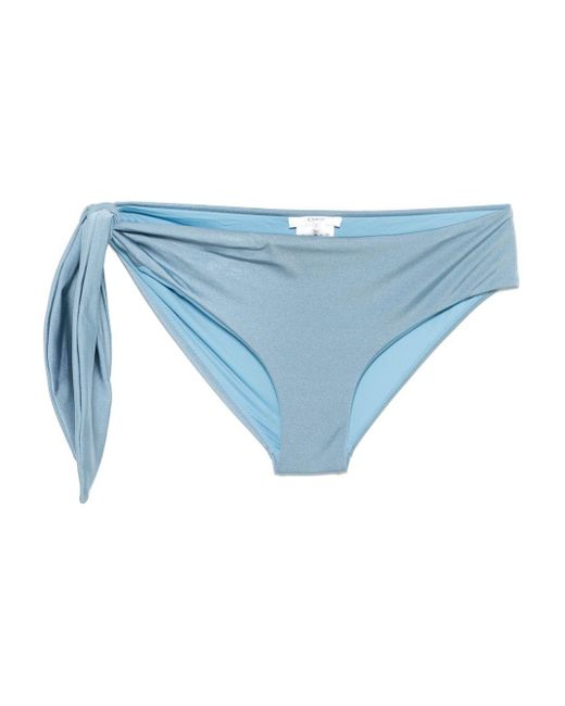 Chloé Blue Knot-Embellished Bikini Briefs