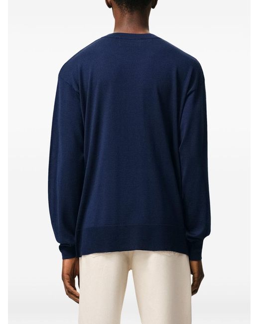 AMI Blue Ami De Coeur Sweater for men