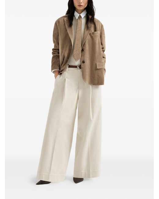 Brunello Cucinelli White Wool Sweater
