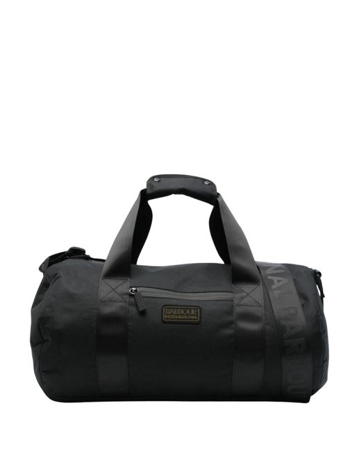 Barbour Black Knockhill Essential Holdall Bag for men