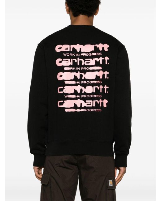 Carhartt Black Ink Bleed Cotton Sweatshirt for men
