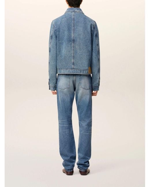 AMI Blue Ami De Coeur Jacket for men