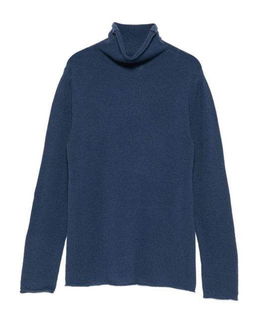 Be You Blue Cashmere Turtle-Neck Sweater
