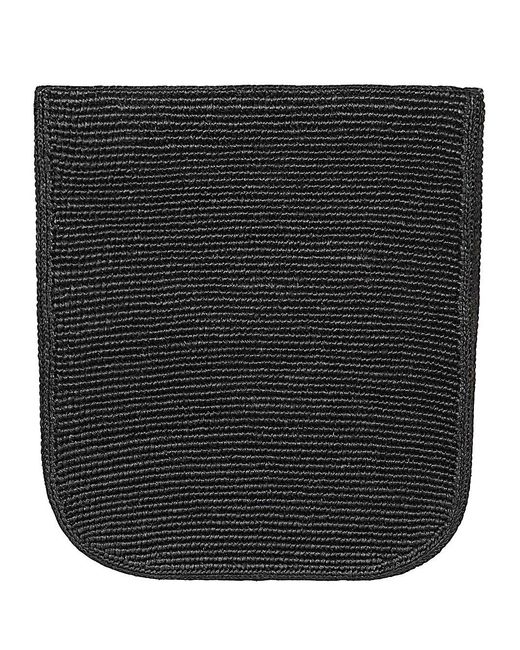 The Row Black Lori Rafia Tote Bag