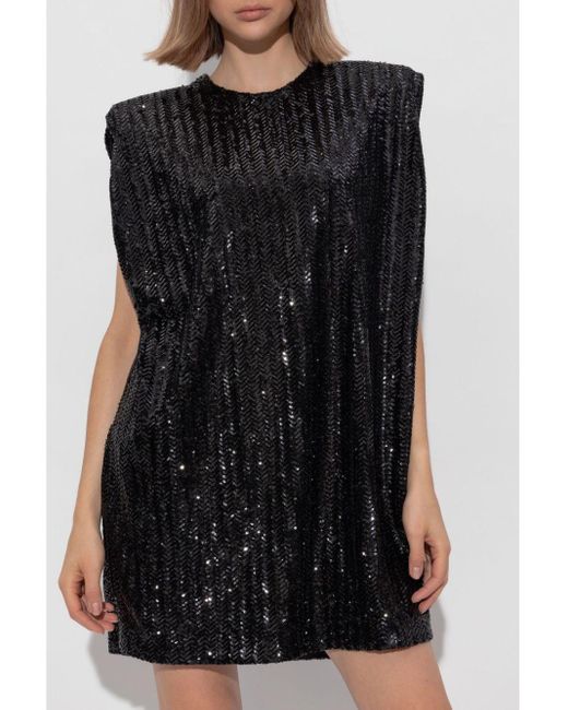 Golden Goose Deluxe Brand Black Sequined Mini Dress