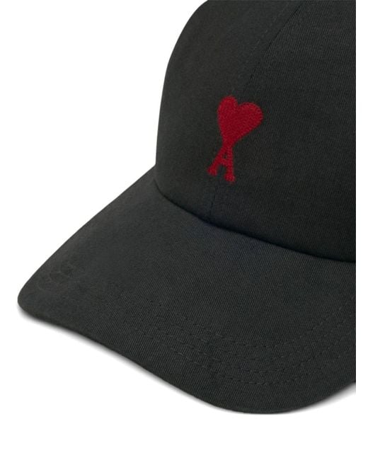 AMI Black Ami De Coeur Baseball Cap for men