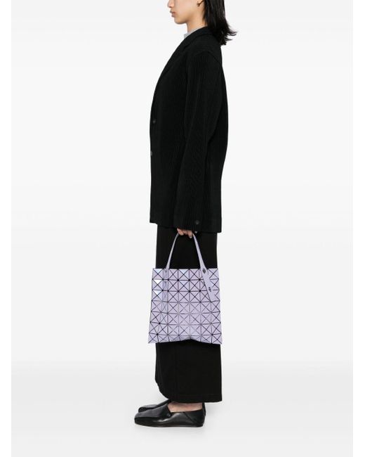 Issey Miyake Purple Prism Metallic Tote Bag