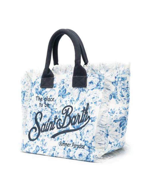 Mc2 Saint Barth Blue Bag With Logo