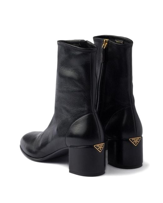 Prada Black Leather Boots