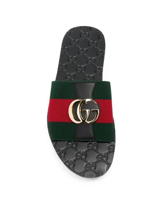 Gucci White Riviera Slide Sandals for men