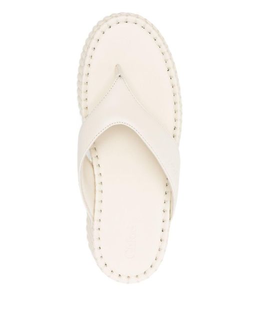 Chloé Natural Nama Platform Sandals