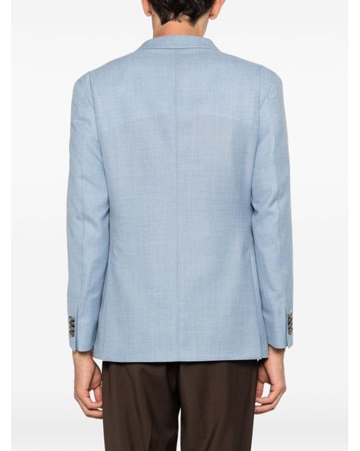 Gabriele Pasini Blue Double-Breasted Blazer for men