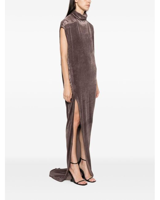 Rick Owens Brown Maxi Dress