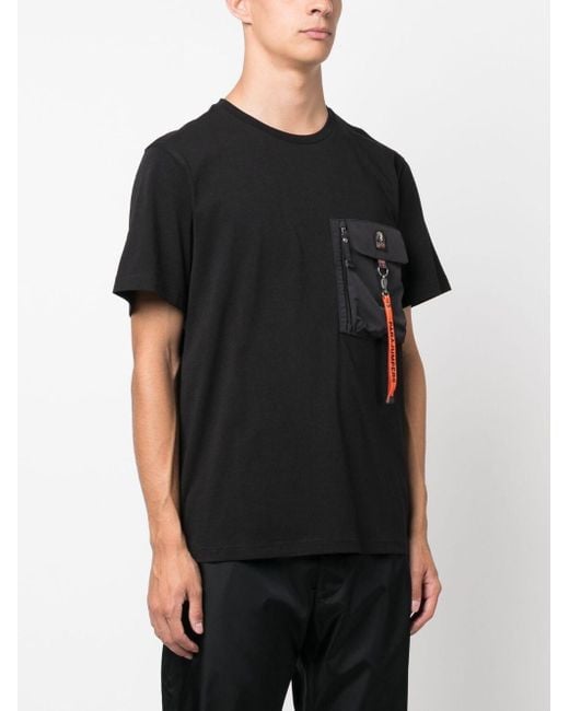 Parajumpers Black Cotton T-shirt for men