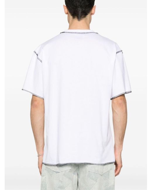 Rassvet (PACCBET) White Logo-print Cotton T-shirt for men