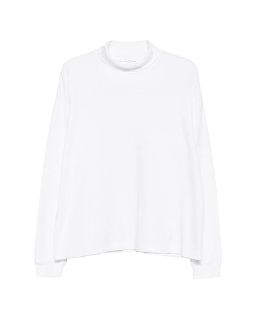 The Row White Kelta Cotton Sweater