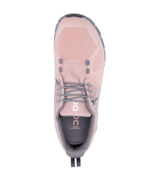 On Shoes Pink Logoed Sneakers