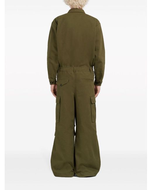 Marni Green Cargo Trousers for men