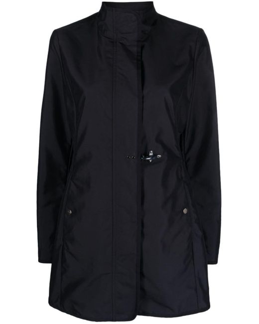 Fay Blue Engraved-logo Water-repellent Coat