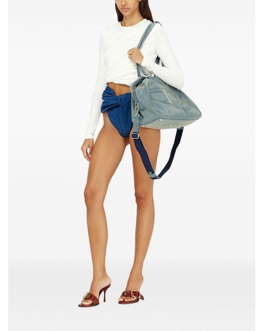 DIESEL White Cotton Cropped Top
