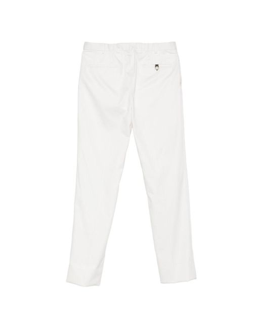 Brioni White Cotton Trousers for men