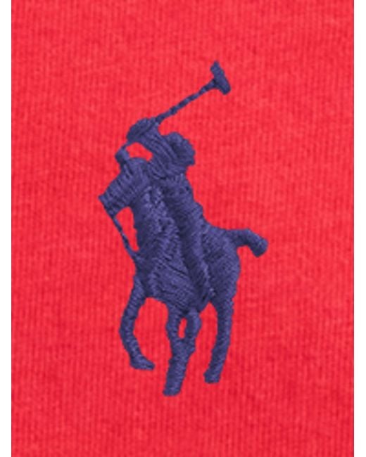 Polo Ralph Lauren Red Short-Sleeved T-Shirt With Logo