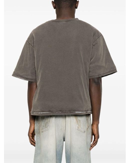 Lu'u Dan Gray Cotton T-Shirt for men