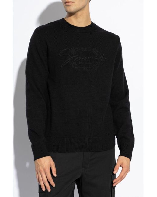 Givenchy Black Wool Sweatshirt for men
