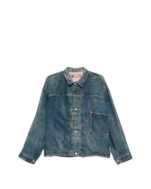 Junya Watanabe Blue Linen Jacket for men